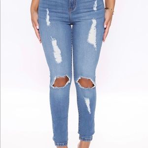 Fashion Nova Distressed Jeans